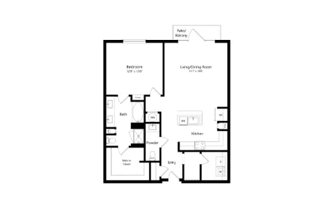 The Laurel Preston Hollow Dallas Apartemnt Floor Plan 1