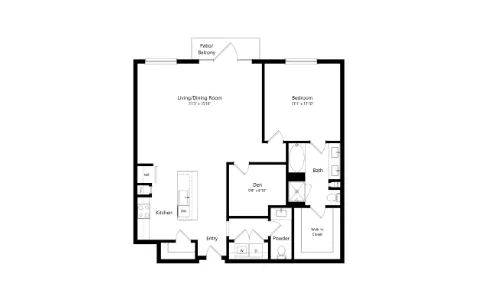 The Laurel Preston Hollow Dallas Apartemnt Floor Plan 2