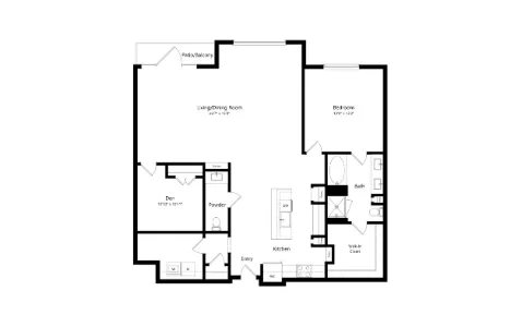 The Laurel Preston Hollow Dallas Apartemnt Floor Plan 5