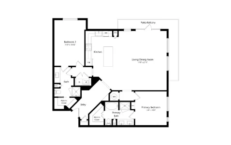 The Laurel Preston Hollow Dallas Apartemnt Floor Plan 9