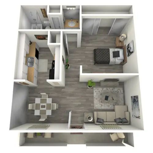 The Lenox Apartments FloorPlan 1