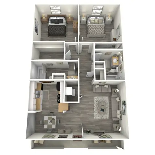 The Lenox Apartments FloorPlan 3