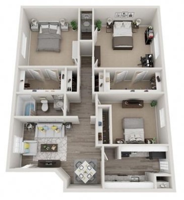 The Life at Jackson Square floor plan 1