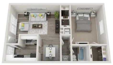 The Life at Jackson Square floor plan 3