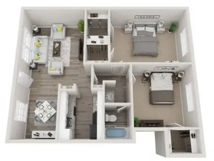 The Life at Jackson Square floor plan 4