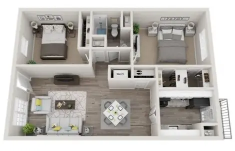 The Life at Jackson Square floor plan 5