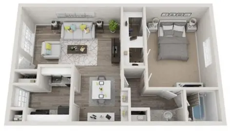 The Life at Jackson Square floor plan 5