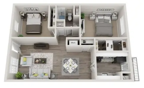 The Life at Jackson Square floor plan 6