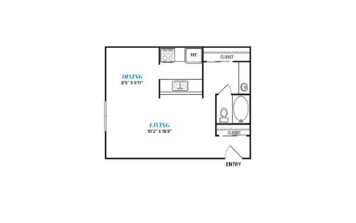 The Loren Apartments Floorplan 3