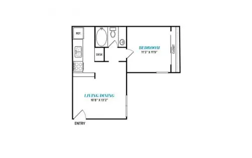 The Loren Apartments Floorplan 4