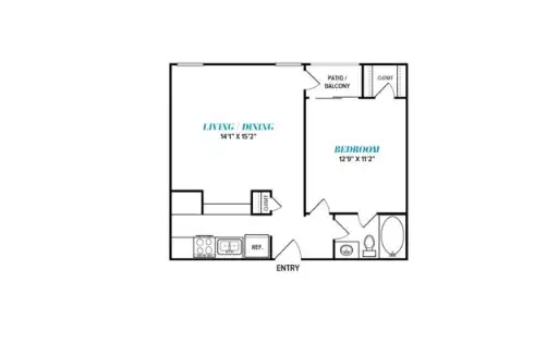 The Loren Apartments Floorplan 7