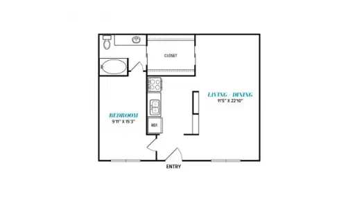 The Loren Apartments Floorplan 8