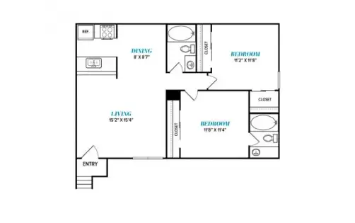 The Loren Apartments Floorplan 9