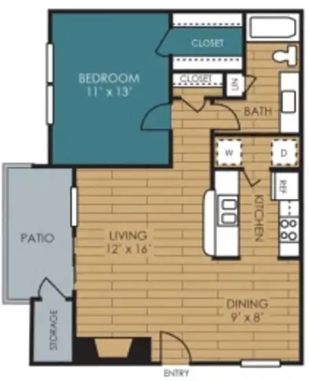 The Manhattan Apartments Dallas FloorPlan 3