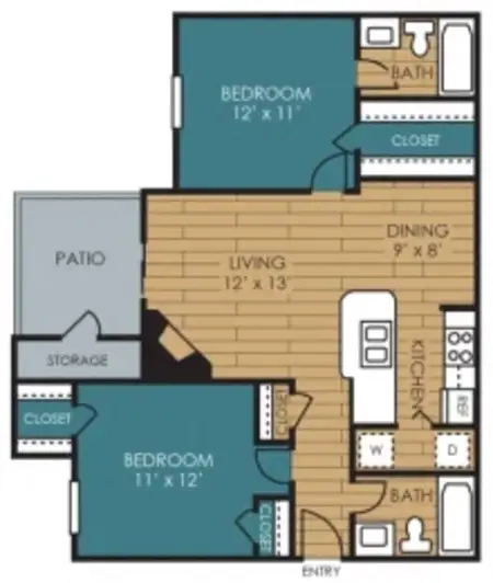 The Manhattan Apartments Dallas FloorPlan 6