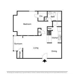 The Monet Dallas Floorplan 3