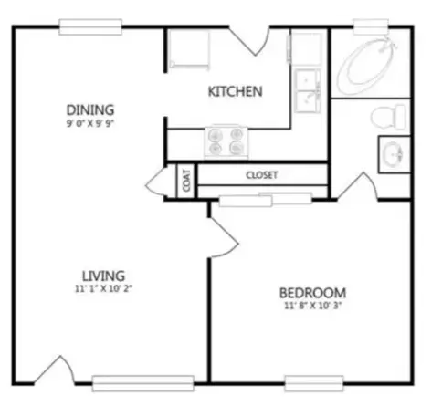 The Monroe floor plan 1