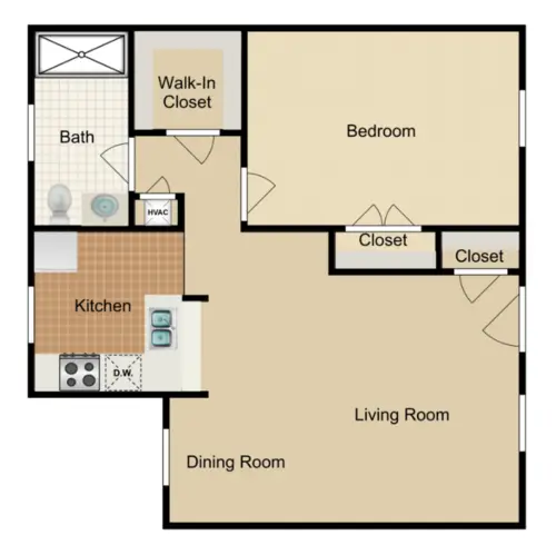 The Palms Apartments FloorPlan 1