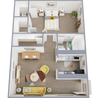 The Park at Veracruz Houston Apartment Floor Plan 2