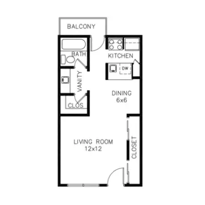 The Prescott Dallas FloorPlan 1