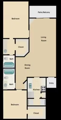 The Redford Apartments Houston Floor Plan 15