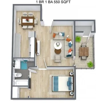 The Terrace at Sam Houston floor plan 1