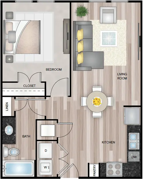 The Tramonti Apartments Floorplan 1