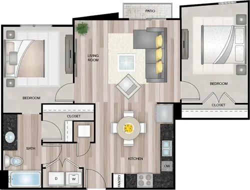 The Tramonti Apartments Floorplan 3