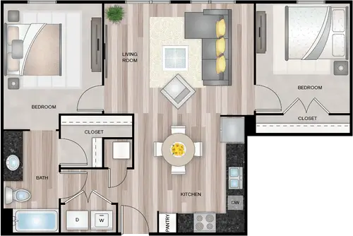 The Tramonti Apartments Floorplan 4