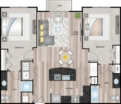 The Tramonti Apartments Floorplan 5