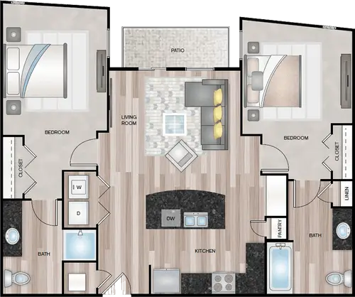 The Tramonti Apartments Floorplan 7