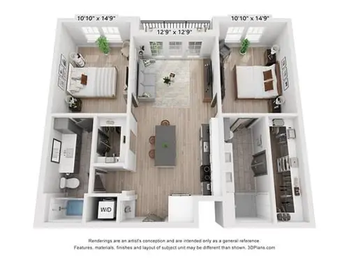 The Trinity Apartments FloorPlan 15