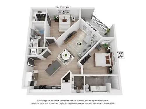 The Trinity Apartments FloorPlan 16