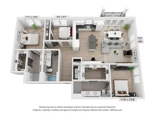 The Trinity Apartments FloorPlan 17