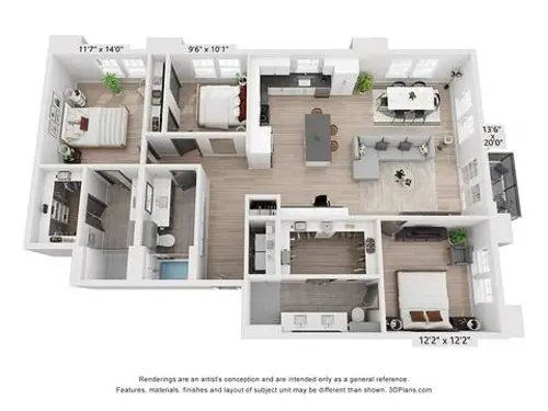 The Trinity Apartments FloorPlan 18