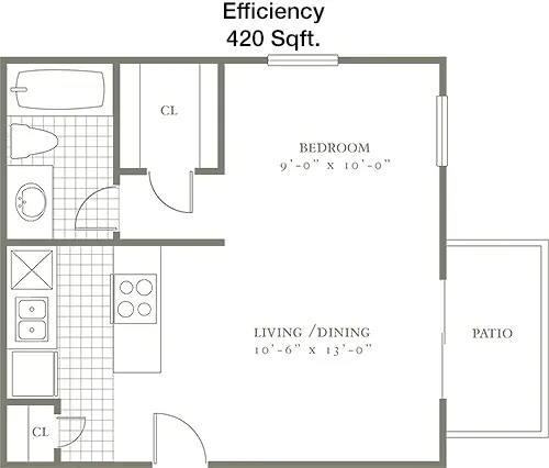 The Village Corners East FloorPlan 1