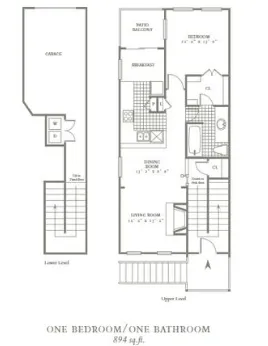 The Village Dakota Dallas Apartment Floor Plan 2