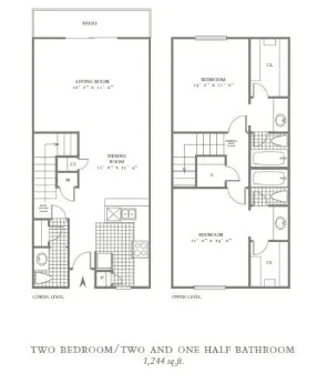 The Village Dakota Dallas Apartment Floor Plan 5