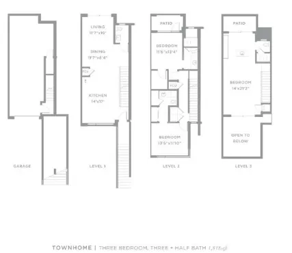 The Village Dakota Dallas Apartment Floor Plan 9