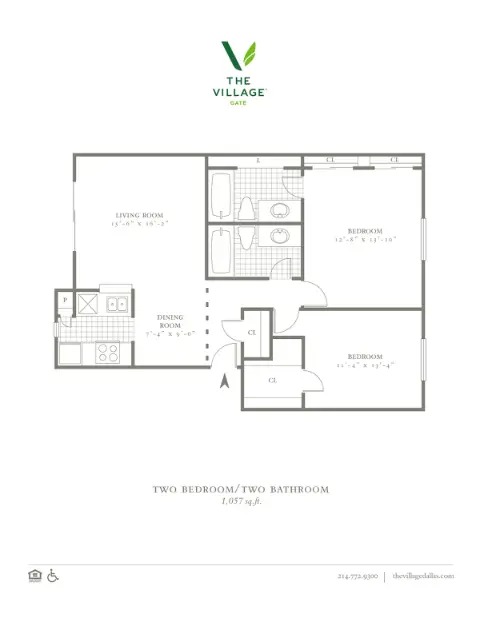 The Village Dallas floor plan 3