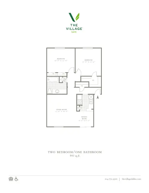 The Village Dallas floor plan 4