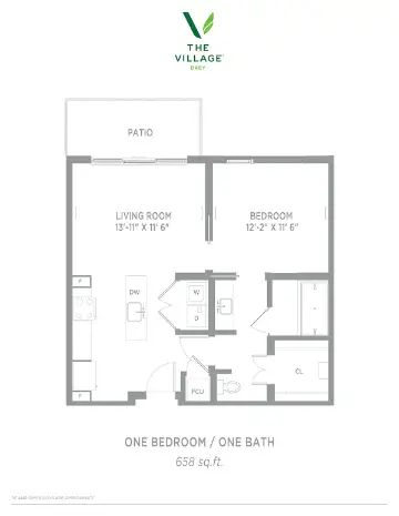 The Village Drey Dallas Houston Apartment Floor Plan 10