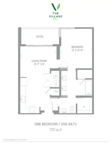 The Village Drey Dallas Houston Apartment Floor Plan 12