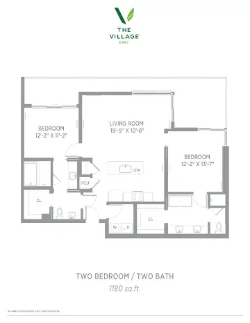 The Village Drey Dallas Houston Apartment Floor Plan 18