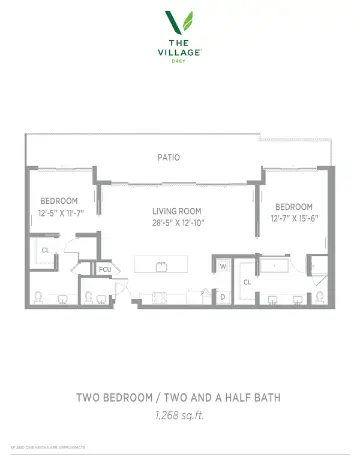 The Village Drey Dallas Houston Apartment Floor Plan 20