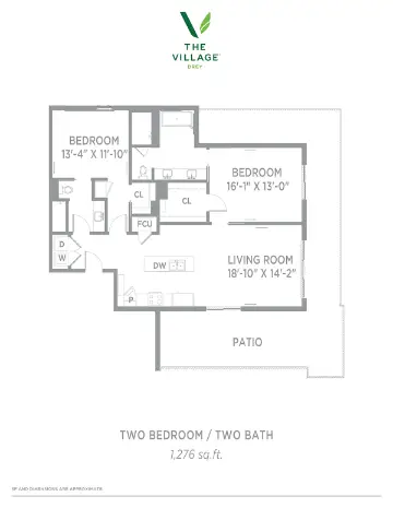 The Village Drey Dallas Houston Apartment Floor Plan 23