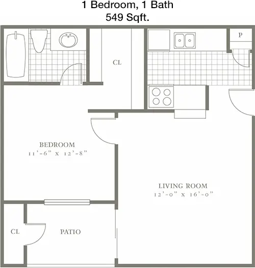 The Village Green II FloorPlan 1