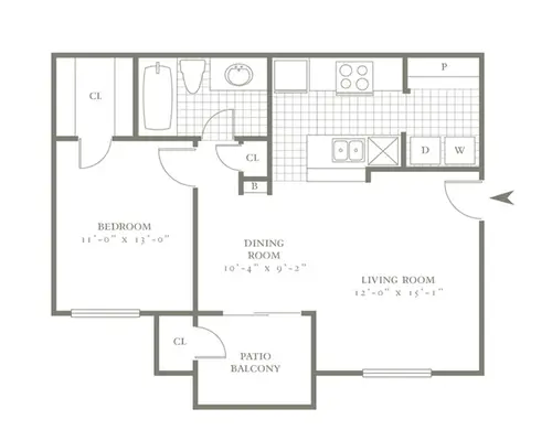 The Village Northbridge FloorPlan 001