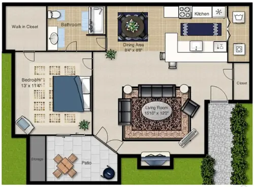 The Villages of Lake Jackson FloorPlan 1