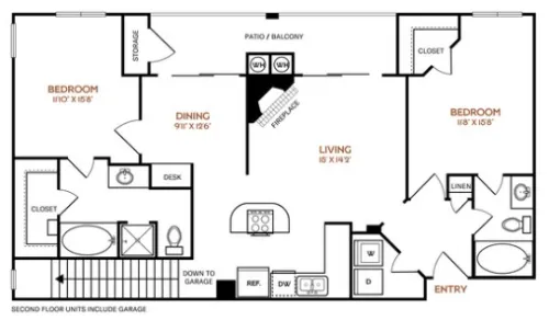 The Vincent Dallas Floorplan 14